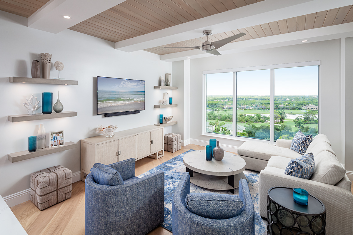 bedroom interior design by Diana Hall Design Naples