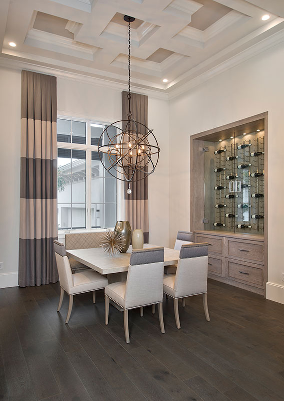 dining room interior design by Diana Hall Design Naples
