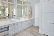 master bath interior design by Diana Hall Design Naples