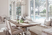 kitchen table interior design by Diana Hall Design