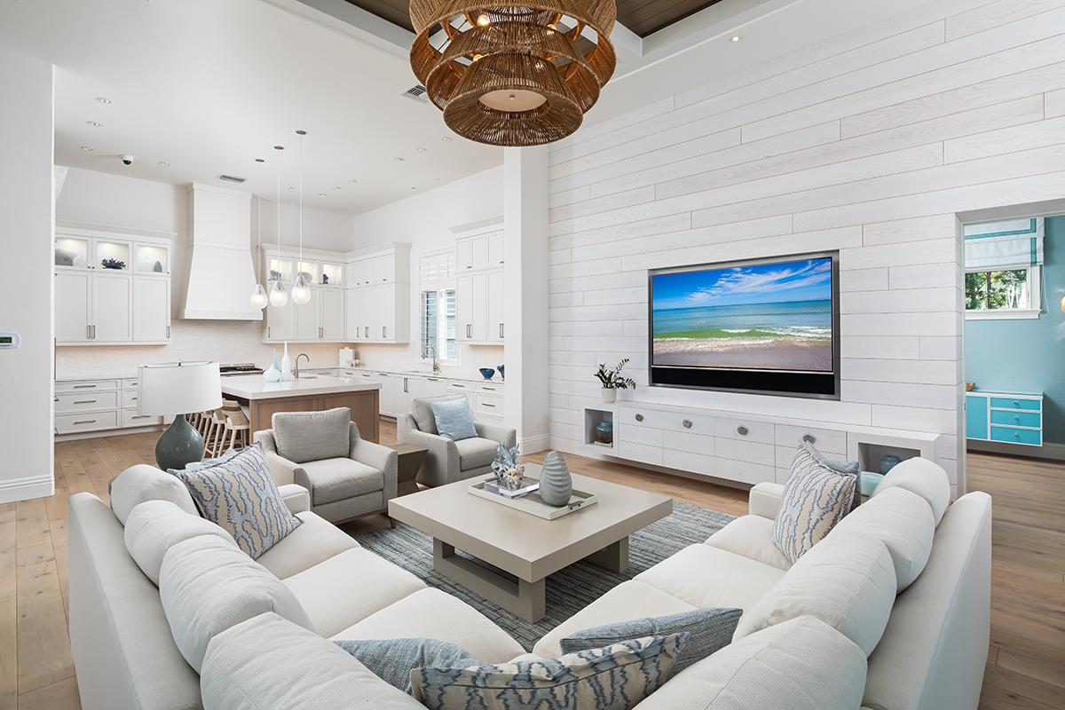 Image of family room interior design by Diana Hall Design Naples