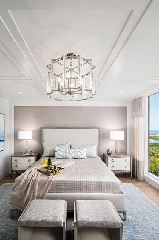 master bedroom interior design by Diana Hall Design Naples