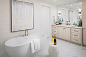 master bathroom interior design by Diana Hall Design Naples