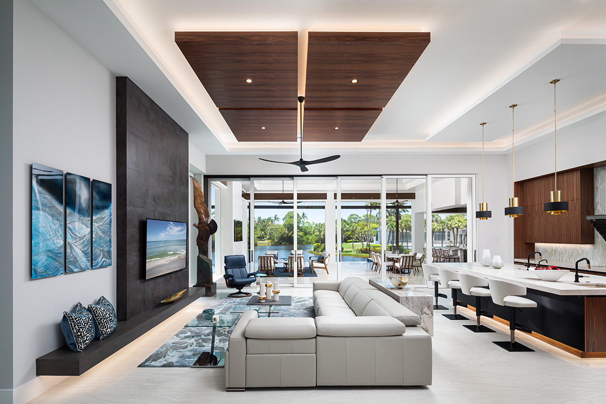 Image of living room interior design by Diana Hall Design Naples