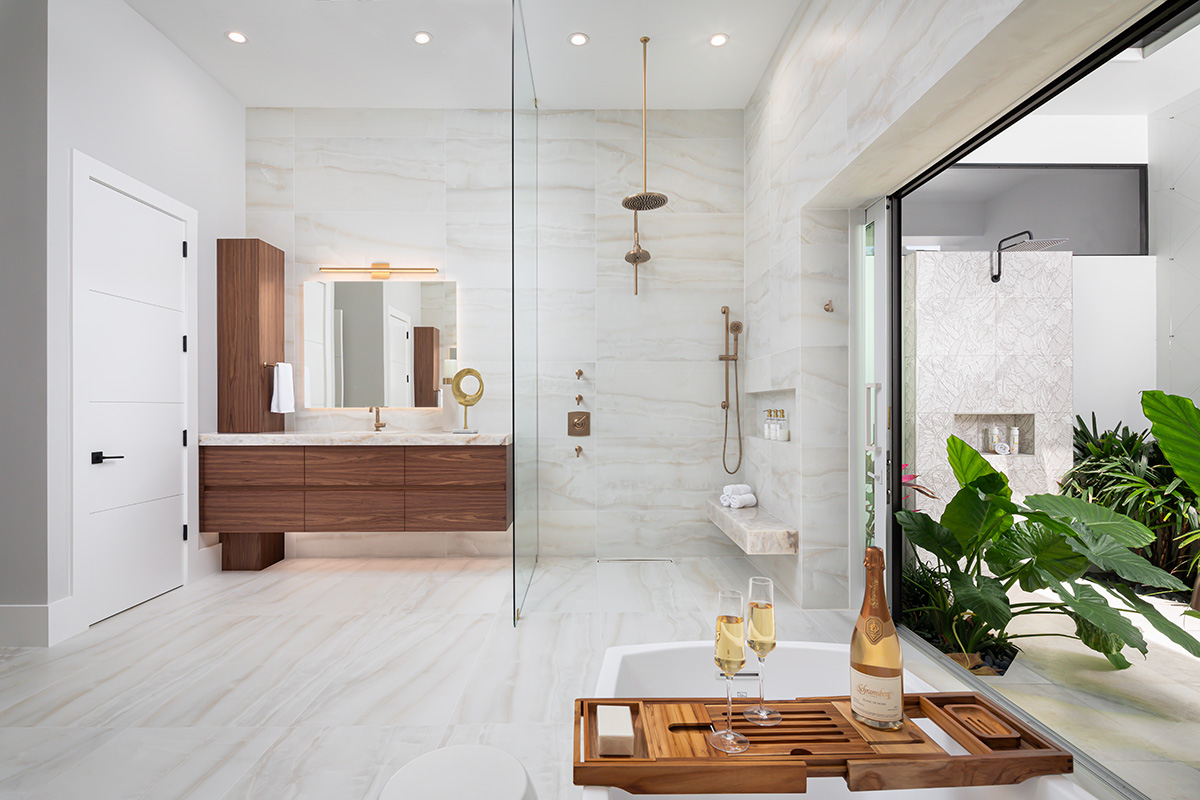 Image of master bathroom design by Diana Hall Design Naples