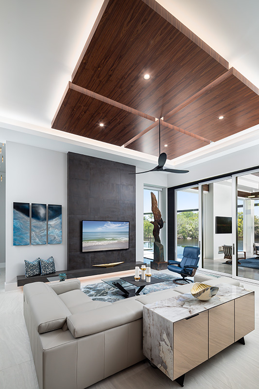 Image of living room interior design by Diana Hall Design Naples