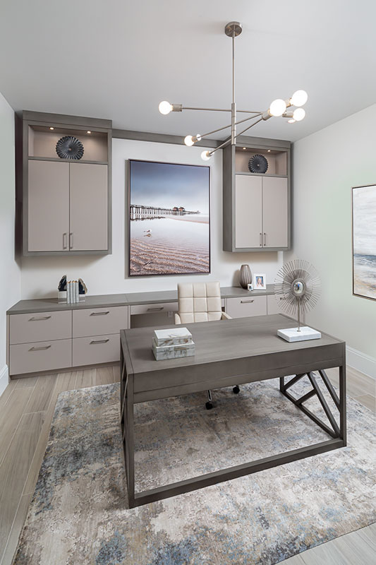 Image of coastal office interior design by Diana Hall Design Naples