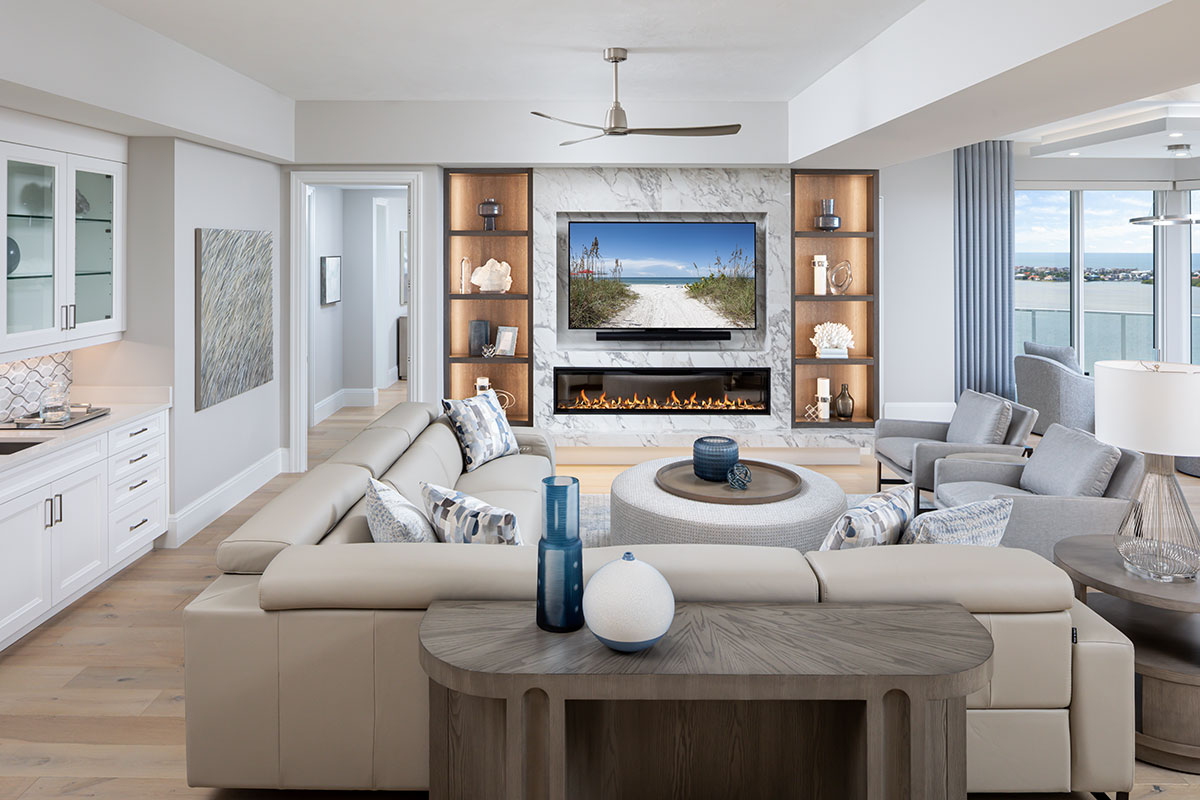 Image of living room interior design by Diana Hall Design Naples