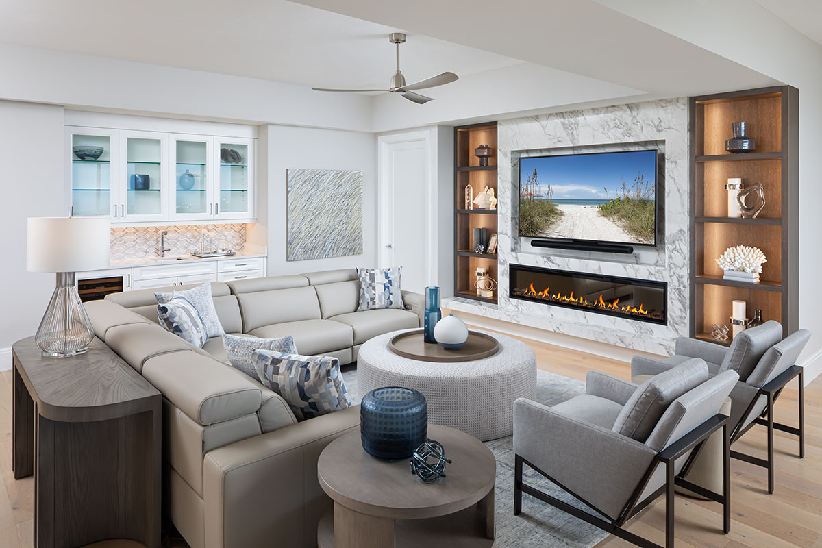 Image of living room interior design by Diana Hall Design Naples