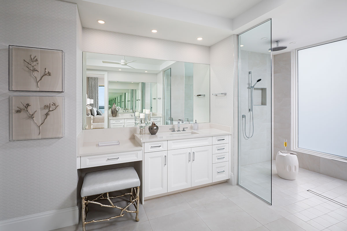 Image of master bathroom interior design by Diana Hall Design Naples