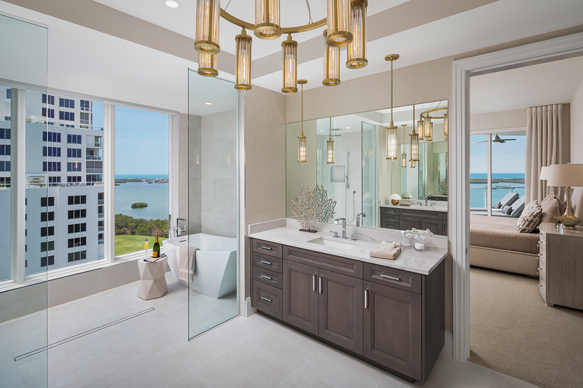 master bedroom interior design by Diana Hall Design Naples