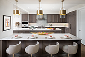 kitchen island interior design by Diana Hall Design Naples