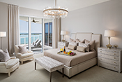 master bedroom interior design by Diana Hall Design Naples