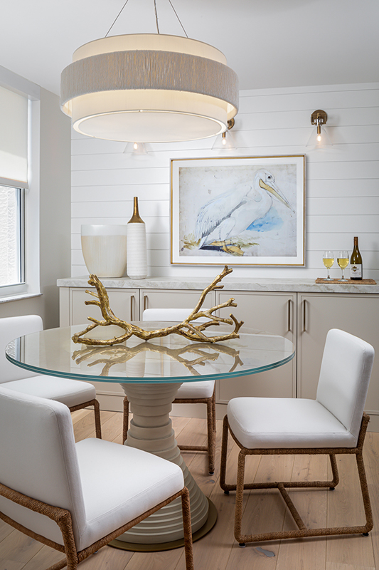 dining room interior design by Diana Hall Design Naples