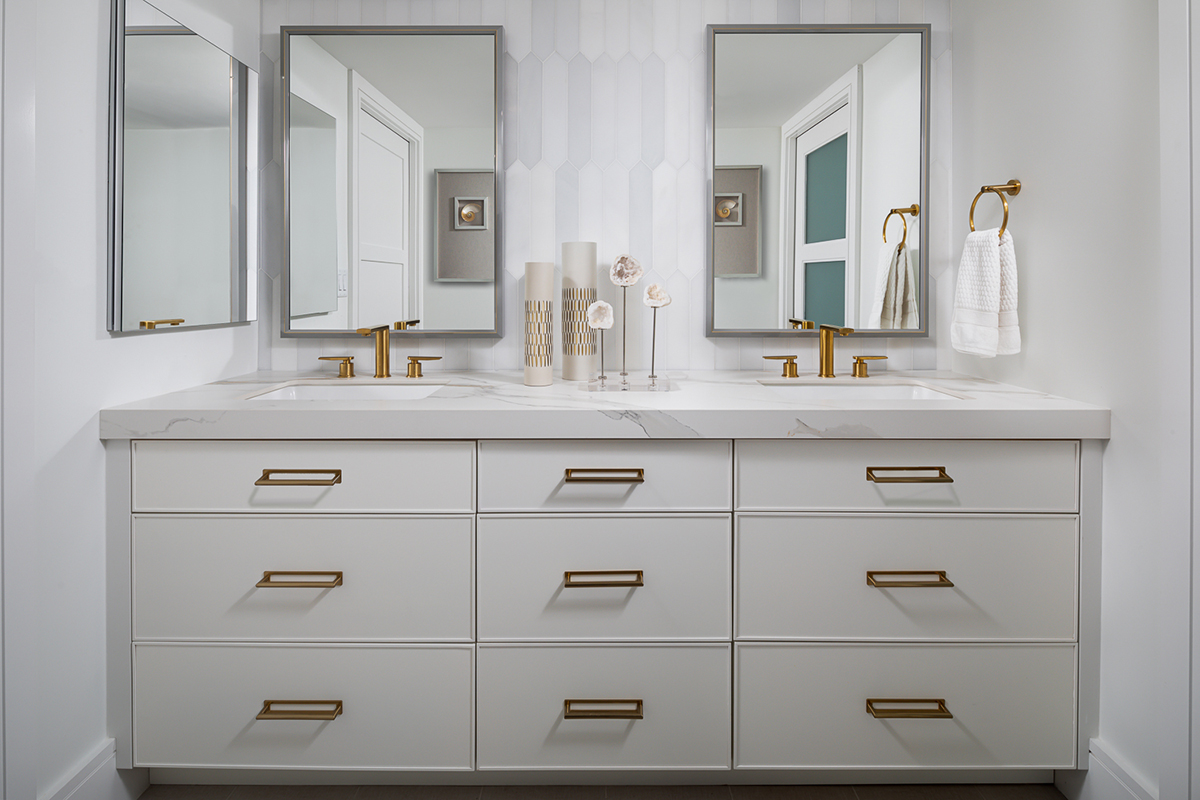 master bath interior design by Diana Hall Design Naples