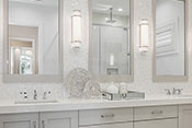 master bathroom interior design by Diana Hall Design