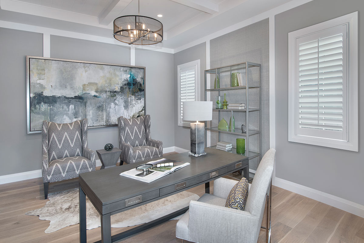 study interior design by Diana Hall Design Naples