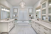 master bathroom interior design by Diana Hall Design Naples