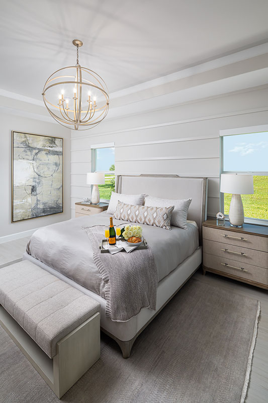 Image of master bedroom interior design by Diana Hall Design Naples