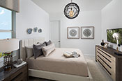 Image of guest bedroom interior design by Diana Hall Design Naples