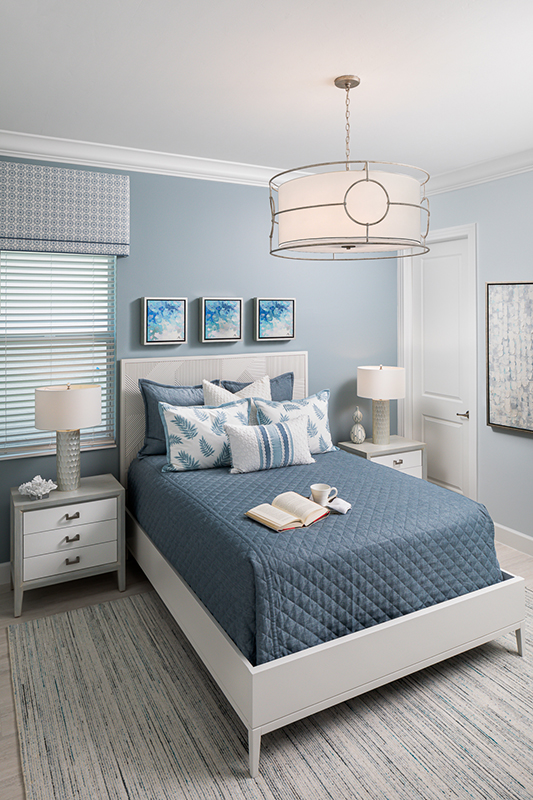 guest bedroom interior design by Diana Hall Design Naples