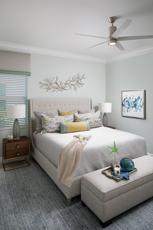 guest bedroom interior design by Diana Hall Design Naples