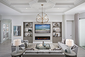 family room interior design by Diana Hall Design Naples