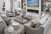 family room interior design by Diana Hall Design Naples