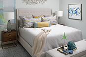 guest bedroom interior design by Diana Hall Design Naples
