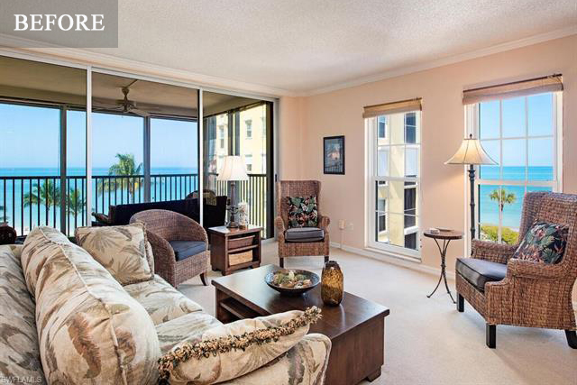 St Croix livingroom redesign before - Diana Hall Interior Design Naples